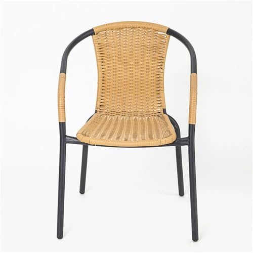 Rattanstuhl mit Rückenlehne für Balkon & Garten - Outdoor Freizeit Sitzgelegenheit für Küche, Büro & Terrasse - Stilvolles & Komfortables Design zur Entspannung Rattanstuhl mit Rückenlehne für Balkon & Garten - Outdoor Freizeit Sitzgelegenheit für Küche, Büro & Terrasse - Stilvolles & Komfortables Design zur Entspannung von Generisch