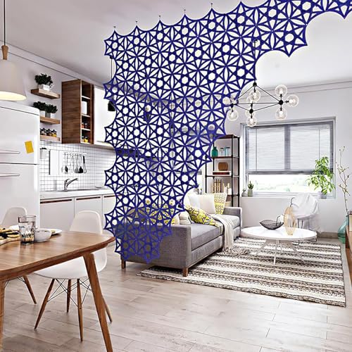 Raumteiler 3D DIY Hohles Hexagramm Stern Filzfaser-Bildschirm Panel – Hochdichtes Polyester Raumteiler für Veranstaltungen und Handwerksshows von Generisch