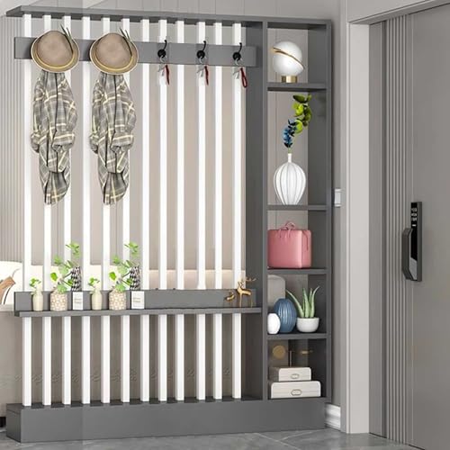Raumteiler Trennwand mit Garderobenleiste Boden bis Decke Massivholz Sichtschutz Eingangshalle Säule Raumteiler Trennwand mit Garderobenleiste Boden bis Decke Massivholz Sichtschutz Eingangshalle Säule von Generisch
