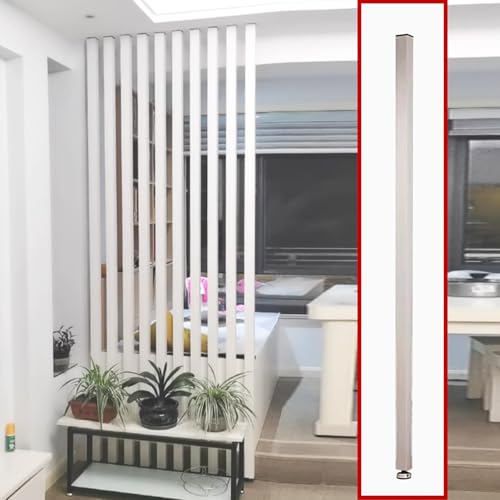 Raumteiler aus Aluminium – Moderne Trennpfosten mit verstellbarem Fuß, raumhohe Sichtschutzmatten für Studio, Flur und Treppeneingang von Generisch