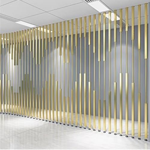 Raumteiler vom Boden bis zur Decke, Schmiedeeiserne Lamellen, Wandtrennwand, moderne Eingangsdekoration für Restaurant, Büro Raumteiler vom Boden bis zur Decke, Schmiedeeiserne Lamellen, Wandtrennwand, moderne Eingangsdekoration für Restaurant, Büro von Generisch