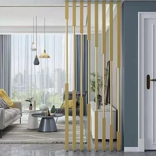 Raumteiler vom Boden bis zur Decke mit verstellbaren Füßen, Sichtschutz Metalllamellen für Raumtrennung im Innenbereich Raumteiler vom Boden bis zur Decke mit verstellbaren Füßen, Sichtschutz Metalllamellen für Raumtrennung im Innenbereich von Generisch