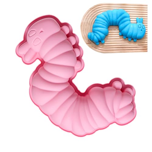 Raupe Süßigkeitenform, Raupe Kerzenform | Kuchenform Silikon Backform Die kleine hungrige Raupe von Generisch