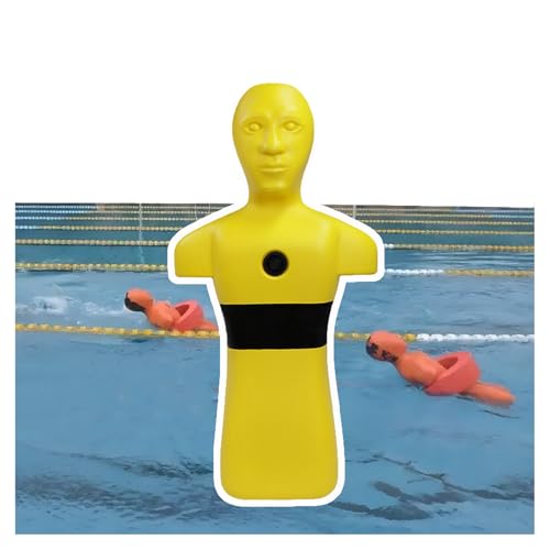 Realistisches Feuertrainingsmodell, Wassertrainingspuppe Aus Kunststoff, Robuste Lehrmittel Zur Ertrinkungsprävention, Mit 3 Einlass- Und Auslasslöchern(Yellow) von Generisch
