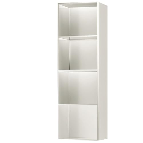 Rechteckige Dusche, matt, Badezimmer-Aufbewahrung für Shampoo und Seife, Toilettenpapierhalter, Beige (28 x 120 x 12,5 cm) – stilvolles und funktionales Design von Generisch