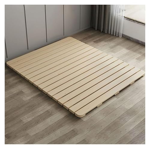 Rechteckige Matratze mit Hartholz-Bettbrett, faltbares Design für einfache Lagerung, ideal für Schlafzimmermöbel Rechteckige Matratze mit Hartholz-Bettbrett, faltbares Design für einfache Lagerung, ideal für Schlafzimmermöbel von Generisch