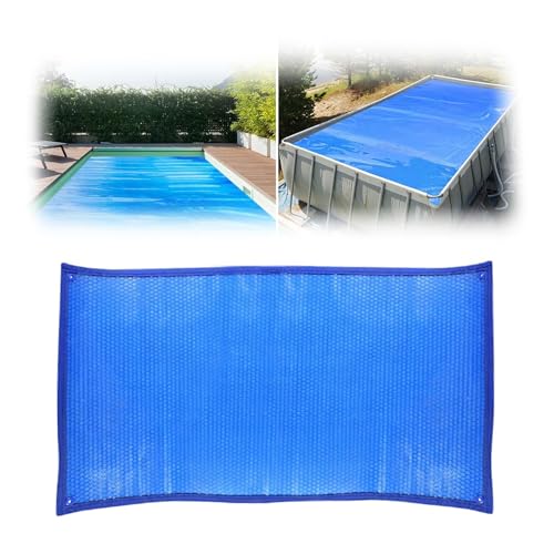Rechteckige Solar-Poolabdeckung, langlebige 16 mm Dicke für Wärmespeicherung und Staubschutz, passend für verschiedene oberirdische Poolgrößen Rechteckige Solar-Poolabdeckung, langlebige 16 mm Dicke für Wärmespeicherung und Staubschutz, passend für verschiedene oberirdische Poolgrößen von Generisch