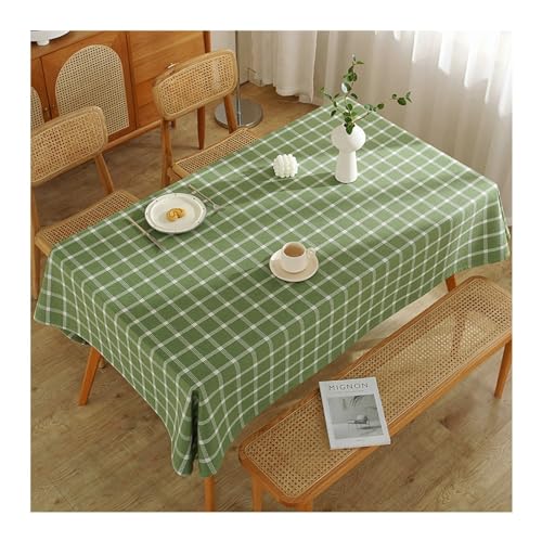 Rechteckige Tischdecke, 100 x 160 cm, waschbar, Polyester mit Waffelmuster, ideal für Küche und Esszimmer, perfekt für Thanksgiving und Weihnachtsfeiern, grüne Tischdecke Rechteckige Tischdecke, 100 x 160 cm, waschbar, Polyester mit Waffelmuster, ideal für Küche und Esszimmer, perfekt für Thanksgiving und Weihnachtsfeiern, grüne Tischdecke von Generisch