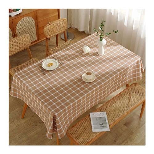 Rechteckige Tischdecke, 140 x 180 cm, waschbar, Polyester, Waffelmuster, perfekt für Esszimmer, Thanksgiving und Weihnachtsdekoration Rechteckige Tischdecke, 140 x 180 cm, waschbar, Polyester, Waffelmuster, perfekt für Esszimmer, Thanksgiving und Weihnachtsdekoration von Generisch