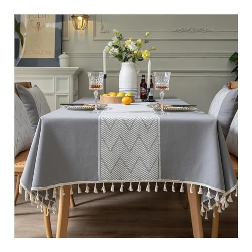 Rechteckige Tischdecke, 140 x 200 cm, waschbar, Polyester, schmutzabweisend, ideal für Picknicks im Freien und als Party-Dekoration Rechteckige Tischdecke, 140 x 200 cm, waschbar, Polyester, schmutzabweisend, ideal für Picknicks im Freien und als Party-Dekoration von Generisch