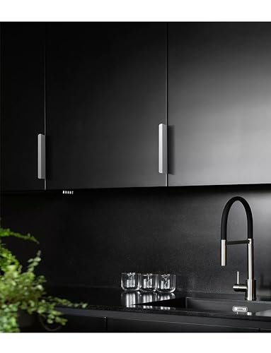 Rechtwinklige Kantengriffe for Schranktüren, Kantengriff aus eloxiertem Aluminium, minimalistische versteckte Griffe for Kleiderschränke/Schubladen(Cream,H 15 x W 32 x L 80mm) von Generisch