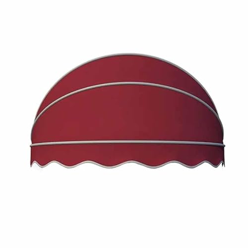 Red Canopy – 120 cm faltbarer Aluminiumrahmen Terrassenschirm für Fenster, Türen, Balkone und Terrassen, Sonnenschutz für Garten und Terrasse von Generisch