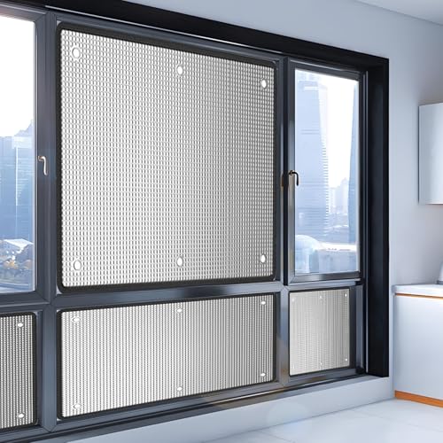 Reflektierende Fensterfolie Aluminiumfolie Isolierfolie 8mm Dicke Sonnenschutzfolie Mit Saugnäpfen, Sichtschutz Wärmeisolierung Für Glasfenster Innen Oder Außen(100x180cm) von Generisch