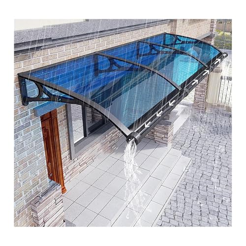 Regenschutz für Terrasse, Veranda, Fenster, starke Markisen für Haustür, Dachrinnen-Design mit schneller Drainage, gewölbte Struktur, wetterbeständig, 100 x 360 cm Regenschutz für Terrasse, Veranda, Fenster, starke Markisen für Haustür, Dachrinnen-Design mit schneller Drainage, gewölbte Struktur, wetterbeständig, 100 x 360 cm von Generisch