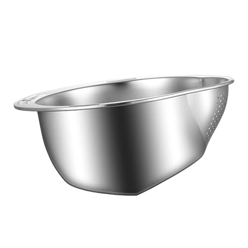 Reis Waschen Schüssel Reissieb Edelstah Reis Waschschüssel Edelstahl 26.8X24X13.5cm Schale Mit Sieb Nudelsieb Mit Ausgießer Küchensieb sieb Zum Reinigen Von Reis,Obst Reis Waschen Schüssel Reissieb Edelstah Reis Waschschüssel Edelstahl 26.8X24X13.5cm Schale Mit Sieb Nudelsieb Mit Ausgießer Küchensieb sieb Zum Reinigen Von Reis,Obst von Generisch