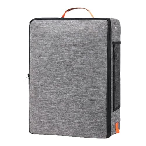 Reise-Klo für Katzen – Faltbare Katzentoilette mit Deckel – Haustier-Kotschale mit hartem Boden mit Reißverschluss für Hauseinbruch drinnen und draußen, Reisen, Flugzeug, Auto, Camping, Eckspielzeug von Generisch