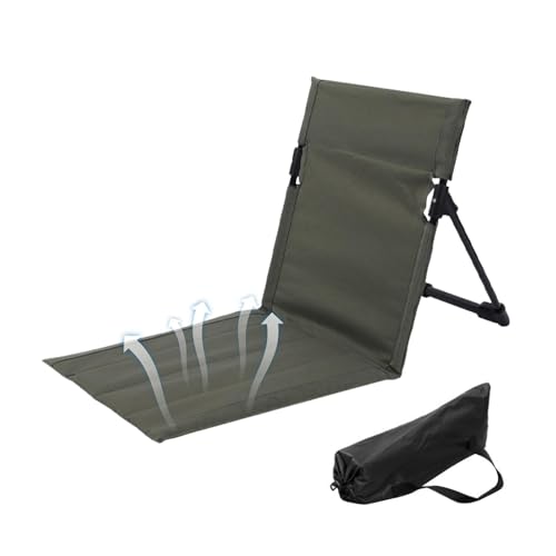Reise-Strandstuhl, 37 * 39 * 42Cm Klappbarer Strandstuhl-Liege | Tragbarer Strandmatten-Loungesessel, Wasserfeste Strandliege Mit Verstellbarer Rückenlehne Für Bräunen, Reisen, Innen-Außenbereich von Generisch