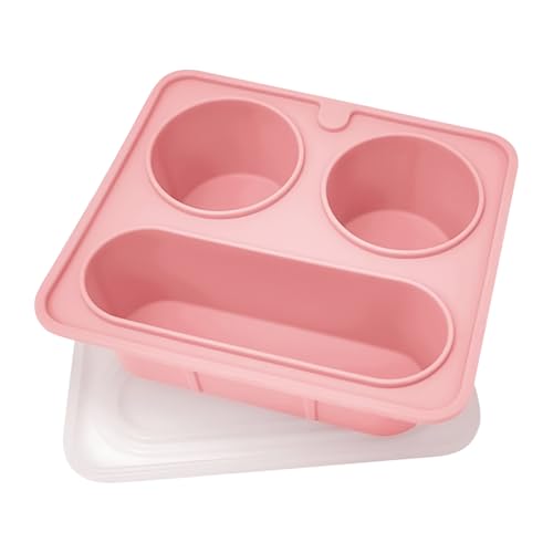 Reiseschub - Geteilte Servierschale | Großer Snack -Box -Behälter | Silikon 3 Fächer wiederverwendbar 420 ml Behälter für Camping Picknick Früchte Süßigkeiten Party Nuss unterhalten Reisebild Kinder Reiseschub - Geteilte Servierschale | Großer Snack -Box -Behälter | Silikon 3 Fächer wiederverwendbar 420 ml Behälter für Camping Picknick Früchte Süßigkeiten Party Nuss unterhalten Reisebild Kinder von Generisch