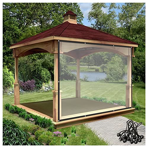 Reißfeste PVC Pavillonplatten - Klare Outdoor Vorhänge mit Rostbeständigen Ösen für Pergolen Carports Veranden und Pavillons - Wetterbeständige Seitenteile Reißfeste PVC Pavillonplatten - Klare Outdoor Vorhänge mit Rostbeständigen Ösen für Pergolen Carports Veranden und Pavillons - Wetterbeständige Seitenteile von Generisch