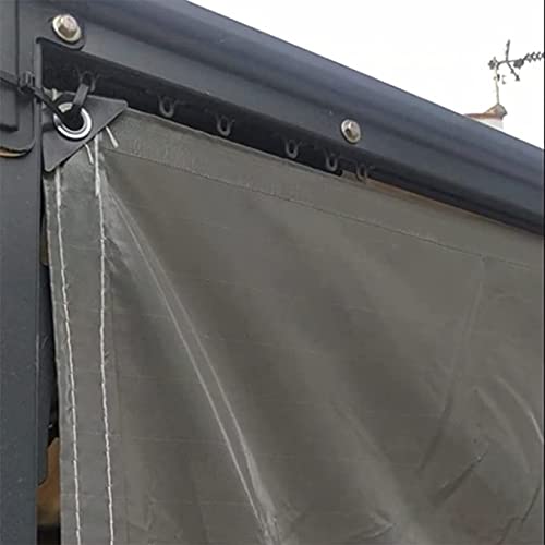 Reißfeste Pergola-Vorhänge aus Vinyl für den Außenbereich, einfach zu installieren, ideal für Pavillon und Garage, wasserdicht, 5,6 x 2,7 m, robuste Planenabdeckung Reißfeste Pergola-Vorhänge aus Vinyl für den Außenbereich, einfach zu installieren, ideal für Pavillon und Garage, wasserdicht, 5,6 x 2,7 m, robuste Planenabdeckung von Generisch