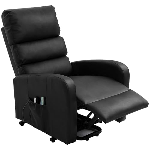 Relaxsessel mit Wärme und Vibration, robuster Sicherheitsmechanismus, Fernbedienung, 2 Seitentaschen, Leder Relaxsessel mit Wärme und Vibration, robuster Sicherheitsmechanismus, Fernbedienung, 2 Seitentaschen, Leder von Generisch
