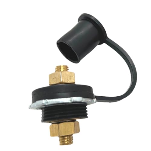Remote -Batterieklemmen - Batterie -Bulkhead -Stecker | Batteery Post Extender | 0,8-Zoll-Studenthilfe-Jump-Post Mit Cover | Bulkhead -Anschlüsse Für Auto, LKW, Marine Und RV | Vielseitiges Ladegerät von Generisch