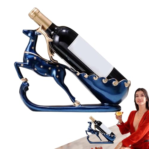 Rentier Weinflaschenhalter – Hirsch ziehen Wagen Figur, Weinständer für Arbeitsplatte | Harz Vintage Weinregal, Weihnachtstisch Weinhalter mit Urlaub Weinflaschenständer Küchenzubehör Rentier Weinflaschenhalter – Hirsch ziehen Wagen Figur, Weinständer für Arbeitsplatte | Harz Vintage Weinregal, Weihnachtstisch Weinhalter mit Urlaub Weinflaschenständer Küchenzubehör von Generisch