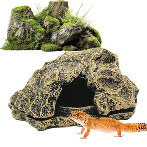 Reptile Shelter, Terrarium Cave, Aquarium Decor, Realistic Rock Texture, 6.3x5.31x2.95 inches, Multi-Level Basking Spot, Great for Bearded Dragons, Tortoises, Ball Pythons Reptile Shelter, Terrarium Cave, Aquarium Decor, Realistic Rock Texture, 6.3x5.31x2.95 inches, Multi-Level Basking Spot, Great for Bearded Dragons, Tortoises, Ball Pythons von Generisch
