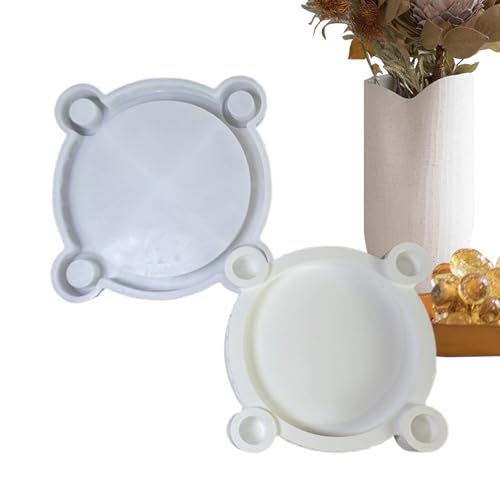 Resin Kerzenhalter Gussform | 4-Fach Teelicht Kerzenhalter Form | Deko Giessform Handgefertigt Für Resin Kunst Hochzeit Basteln Familie Freunde von Generisch
