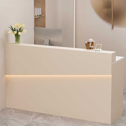 Retail Counter Reception Desk with Lockable Drawers for Shop, Salons - Small Front Desk Checkout Counter, Reception Table for Retail - Retail Counter Reception Desk with Lockable Drawers for Shop, Salons - Small Front Desk Checkout Counter, Reception Table for Retail - von Generisch