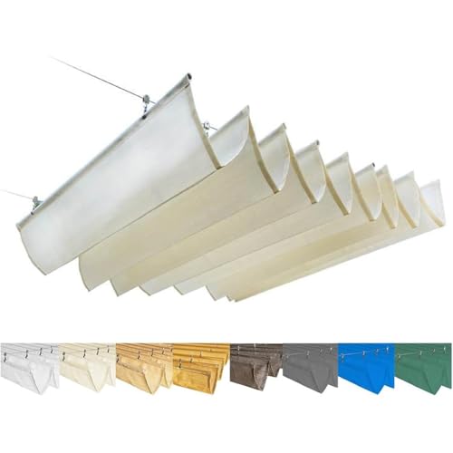 Retractable Wave Shade Sa – Teleskop-Überdachung Pergola Sonnenschutz Abdeckung mit Montageset für Outdoor Garten Terrasse und Hinterhof – UV-Schutz und einfache Installation Retractable Wave Shade Sa – Teleskop-Überdachung Pergola Sonnenschutz Abdeckung mit Montageset für Outdoor Garten Terrasse und Hinterhof – UV-Schutz und einfache Installation von Generisch