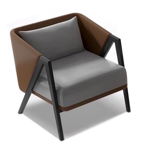 Retro PU Leder Sessel mit Lendenkissen und starker Metallhalterung für Wohnzimmer, Lounge, Büro oder Empfangsbereich Retro PU Leder Sessel mit Lendenkissen und starker Metallhalterung für Wohnzimmer, Lounge, Büro oder Empfangsbereich von Generisch