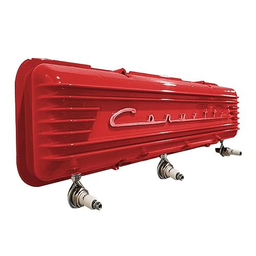 Retro Wandgarderobe, Funkenstecker Garderobenleiste Kleiderbügel mit 4 Haken, stabile modische robuste Garderobenleiste Haken für Schlafzimmer Eingang von Generisch