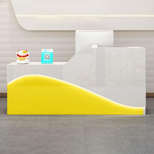 Rezeptions-Schreibtisch mit abschließbarer Schublade – Holzbüro-Einzelhandels-Theke für Home Office Aufbewahrung – großer Stauraum – Schreibtisch mit Schublade von Generisch