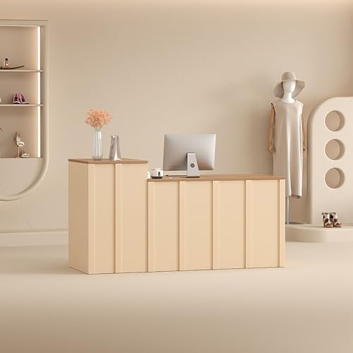 Rezeptionstisch aus Holz mit Tastaturablage und abschließbarer Schublade für Zuhause und Büro – elegantes Design, multifunktionale Arbeitsplatzmöbel Rezeptionstisch aus Holz mit Tastaturablage und abschließbarer Schublade für Zuhause und Büro – elegantes Design, multifunktionale Arbeitsplatzmöbel von Generisch