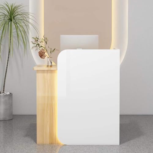 Rezeptionstisch mit Theke – kompaktes Design mit abschließbarer Schublade, perfekt für Heimbüro, Salon oder Lobbykasse Rezeptionstisch mit Theke – kompaktes Design mit abschließbarer Schublade, perfekt für Heimbüro, Salon oder Lobbykasse von Generisch