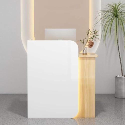 Rezeptionstisch mit Theke – kompaktes Design mit abschließbarer Schublade, perfekt für Heimbüro, Salon oder Lobbykasse Rezeptionstisch mit Theke – kompaktes Design mit abschließbarer Schublade, perfekt für Heimbüro, Salon oder Lobbykasse von Generisch
