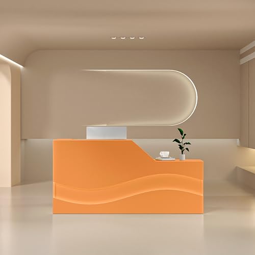 Rezeptionstisch mit abschließbarer Schublade und Tastaturablage, ideal für Büro-Empfangsbereiche, Lobby und Schönheitssalons von Generisch
