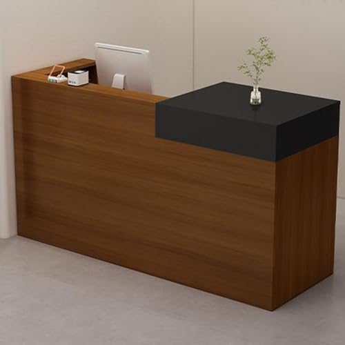 Rezeptionstresen Schreibtisch mit abschließbarer Schublade, Computer-Schreibtisch aus Holz für Lobby und Geschäft Rezeptionstresen Schreibtisch mit abschließbarer Schublade, Computer-Schreibtisch aus Holz für Lobby und Geschäft von Generisch
