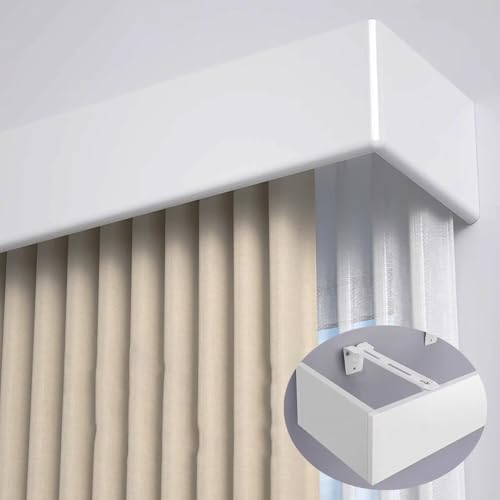 RielPanel – Verdunkelungsvorhang zur Wandmontage, 500 cm lang, ohne Seitenschiene, perfekt für Fensterbehandlungen, elegantes und funktionales Design von Generisch