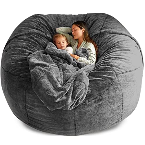 Riesiger Sitzsack aus Kunstfell, 2-Sitzer Sitzsack Sofa - Bequemer Liebessitz für Wohnzimmer Entspannung von Generisch