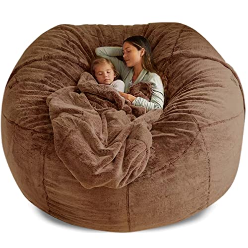 Riesiger Sitzsack aus Kunstfell, ultraweich, Zweisitzer, Liebessitz für gemütliches Wohnzimmer von Generisch