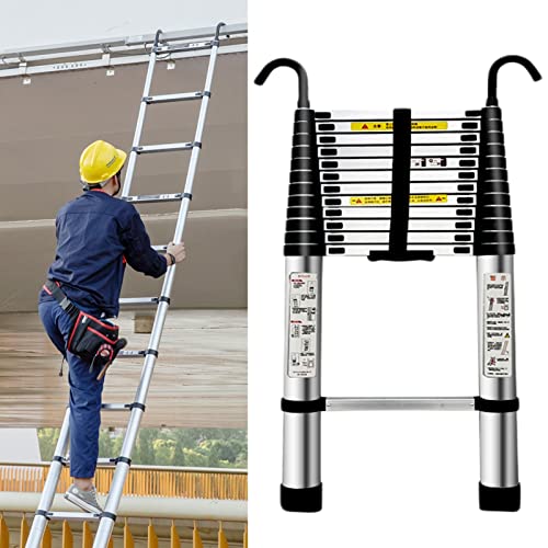 Robuste 8 m Teleskopleiter aus Aluminium – zusammenklappbare Ausziehleiter mit Haken für Wohnmobil, Dachboden und Heimgebrauch, stabil, leicht, kompaktes Design, mehrfach höhenverstellbar Robuste 8 m Teleskopleiter aus Aluminium – zusammenklappbare Ausziehleiter mit Haken für Wohnmobil, Dachboden und Heimgebrauch, stabil, leicht, kompaktes Design, mehrfach höhenverstellbar von Generisch