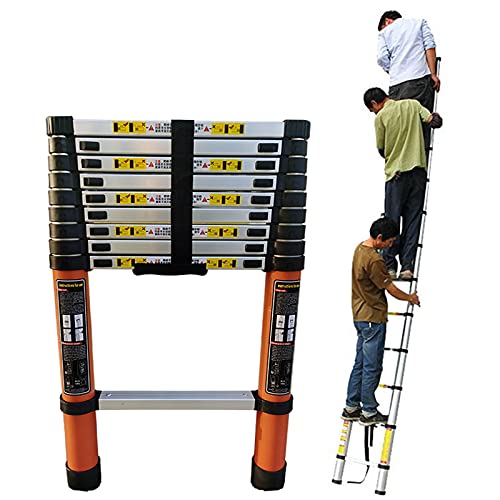 Robuste Aluminium-Teleskopleiter mit 150 kg Tragkraft, faltbar und ausziehbar für Dach, Wohnmobil, Dachboden und Dachboden Robuste Aluminium-Teleskopleiter mit 150 kg Tragkraft, faltbar und ausziehbar für Dach, Wohnmobil, Dachboden und Dachboden von Generisch