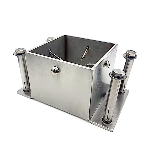 Robuste Edelstahl-Pfosten-Bodenanker-Halterung für sichere Installation von Deck, Pergola und Briefkasten von Generisch