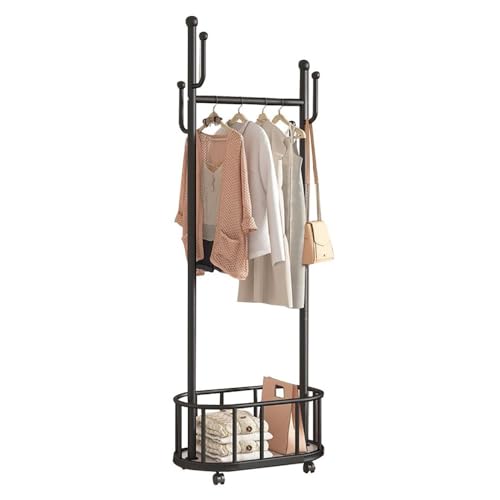 Robuste Garderobe mit Ablagen und Haken, 100 kg Kapazität, ideal für Flur und Eingangsbereich von Generisch