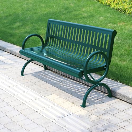 Robuste Gartenbank aus Gusseisen mit dekorativer Rückenlehne & geschwungenen Armlehnen für Terrasse, Garten und Park Komfort Robuste Gartenbank aus Gusseisen mit dekorativer Rückenlehne & geschwungenen Armlehnen für Terrasse, Garten und Park Komfort von Generisch