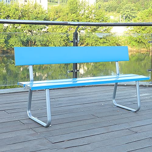 Robuste Gartenbank aus Metall, pulverbeschichtet für Wetterbeständigkeit, perfekt für Terrasse, Veranda, Hof und Park im Freien von Generisch