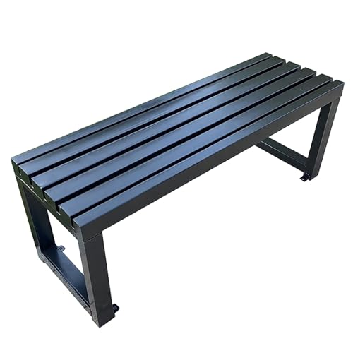 Robuste Gartenbank aus Metall, wetterbeständige Sitzgelegenheit für Terrasse, Park und Veranda Komfort von Generisch