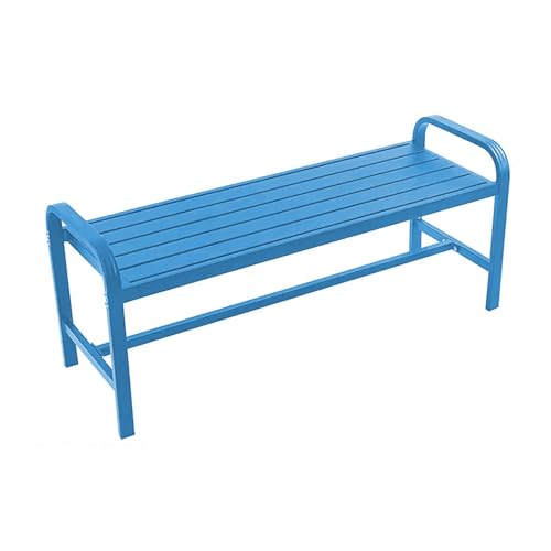 Robuste Gartenbank aus Metall, wetterfest für den Außen- und Innenbereich, ideal für Terrasse, Veranda, Hof und Gemeinschaftsräume von Generisch